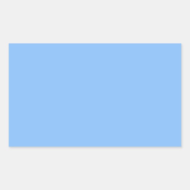 Rectangulaire Bébé Bleu Rectangle Sticker (Devant)