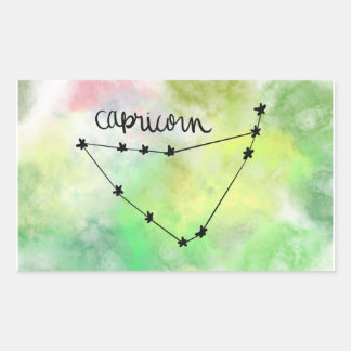 Rectangulaire Capricorn Star Baby Sticker