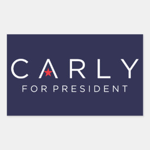 Rectangulaire Carly pour le Président Sticker