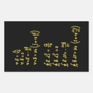 Rectangulaire Carré de formule physique Invitation Sticker