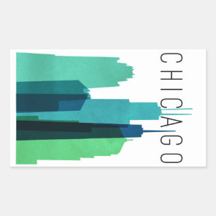 RECTANGULAIRE CHICAGO STICKER