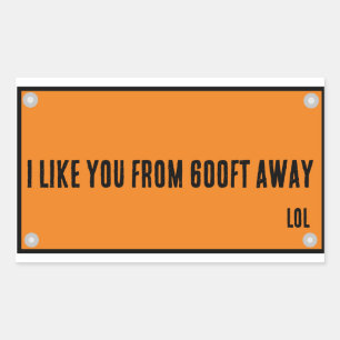 Rectangulaire Comme vous Avertissez Sticker Signal