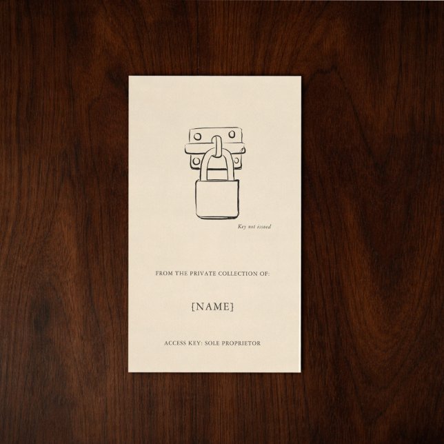 Rectangulaire Custom Ex Libris Bookplate Sticker | Dark Academia (Bookplates Dark academia )