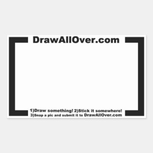 Rectangulaire Dessiner tout sur Sticker