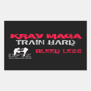 RECTANGULAIRE DFTZ STICKER KRAV MAGA