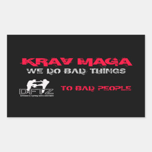 RECTANGULAIRE DFTZ STICKER KRAV MAGA