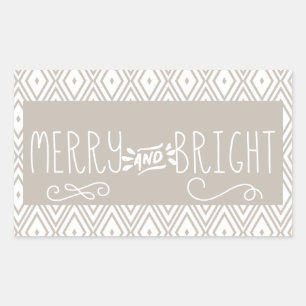 Rectangulaire Diamants Joyeux et Sticker lumineux