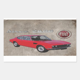 RECTANGULAIRE FIAT DINO 2400 STICKER