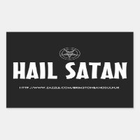 Hail Satan Rectangle sticker