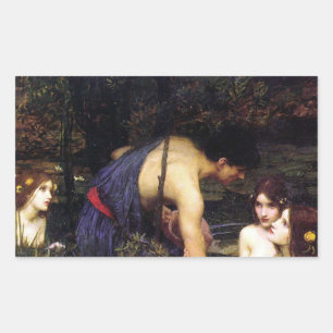 Rectangulaire Hylas et Sticker Nymphs Waterhouse
