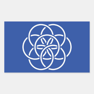 Rectangulaire Indicateur Planète Terre - Sticker