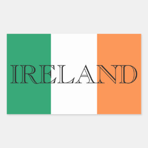 Rectangulaire Irish Flag Ireland Lettres Sticker arc