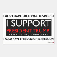 Je soutiens le Sticker du président Trump