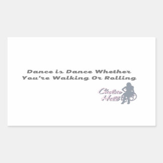 Rectangulaire La danse est Sticker Rollettes de danse