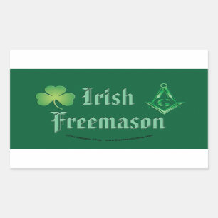 Rectangulaire Mason Sticker irlandais