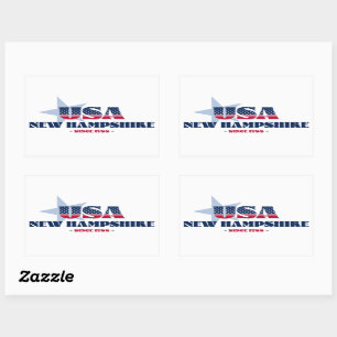 Rectangulaire New Hampshire My Home State Sticker