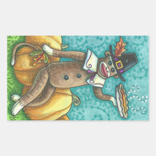 Rectangulaire PÈLERINERIE DE SÈCHE THANKSGIVING STICKER SHEET Re