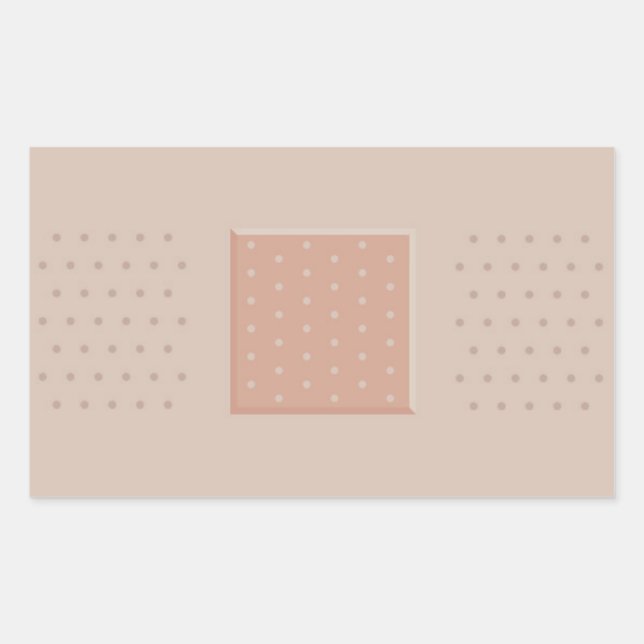 Rectangulaire Plaque de pansement Médicale - Sticker Rectangle (Devant)