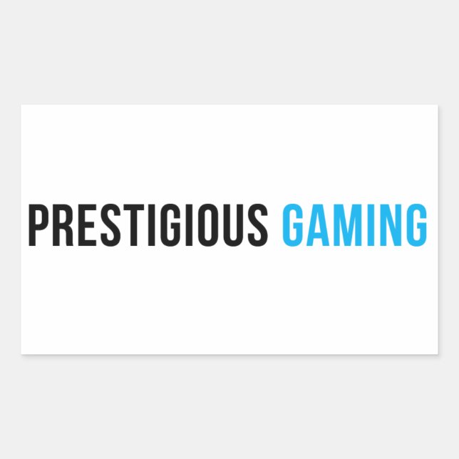 Rectangulaire Prestigieux sticker de jeu (Devant)