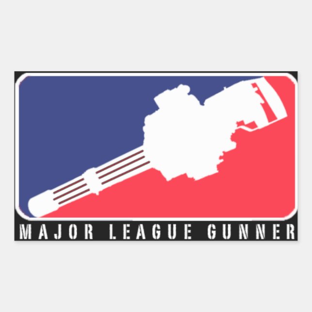 RECTANGULAIRE PRINCIPALE LIGUE GUNNER | MINIGUN STICKER (Devant)