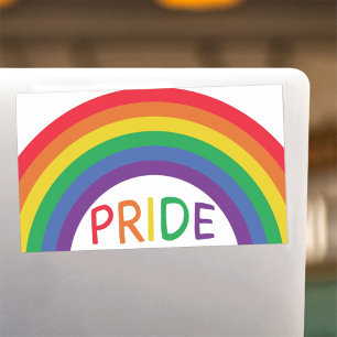 Rectangulaire Prise en charge de Rainbow Pride Sticker LGBTQ+
