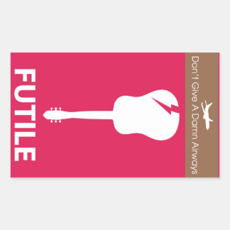 Rectangulaire Psychologie inverse Sticker Fragile