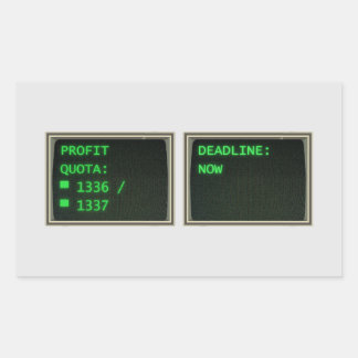 Rectangulaire Société Létale (non officielle) - Sticker pour quo