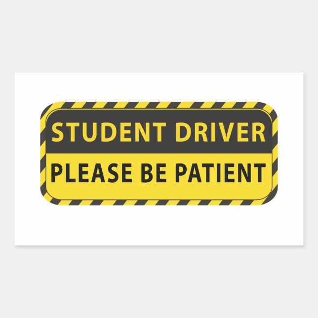 Rectangulaire Sticker (Devant)