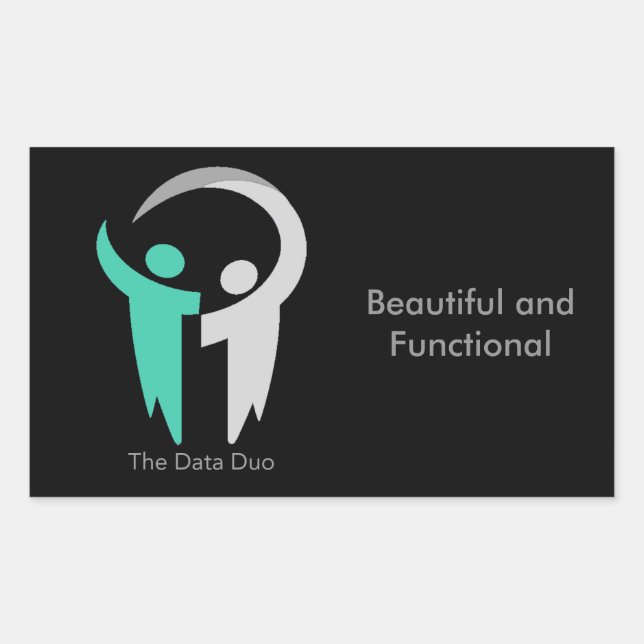 Rectangulaire Sticker (Devant)