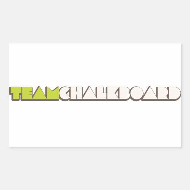 Rectangulaire Sticker 3 (Devant)