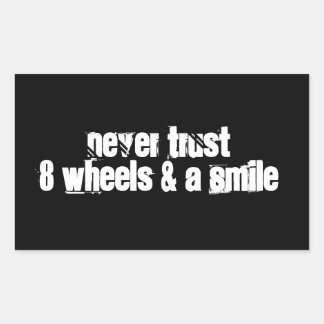 Rectangulaire Sticker 4-Pack : Confiance