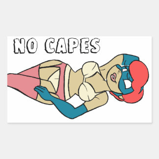 Rectangulaire Sticker à aiguilles pour superhéroïne Capes II