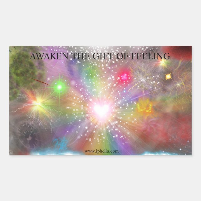 Rectangulaire Sticker Aurora Iphelia Feints (Devant)