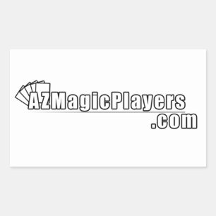 Rectangulaire Sticker AZMagicPlayers.com