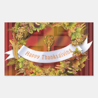 Rectangulaire Sticker bon thanksgiving