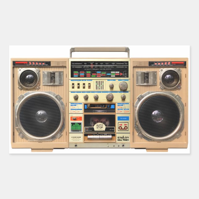 Rectangulaire Sticker Boombox Conion TC-999 (Devant)