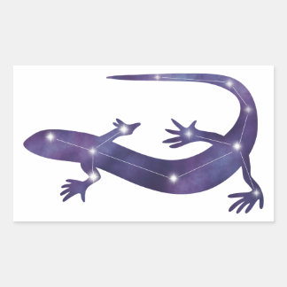 Rectangulaire Sticker Constellation Gecko