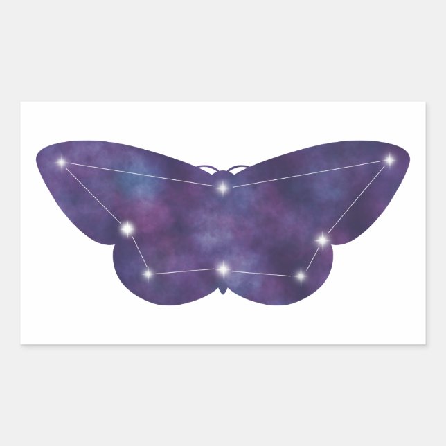 Rectangulaire Sticker Constellation Moth (Devant)