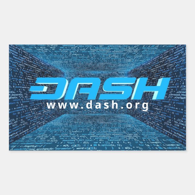 Rectangulaire Sticker Dash A263 (Devant)
