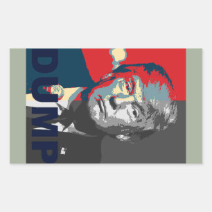Rectangulaire Sticker de campagne Trump   Anti Donald Trump
