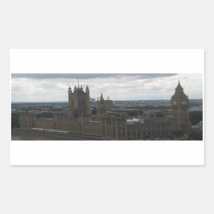 Rectangulaire Sticker de la Maison du Parlement à Londres