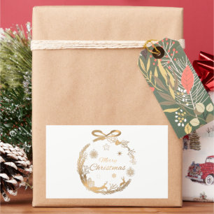 Rectangulaire Sticker de Noël