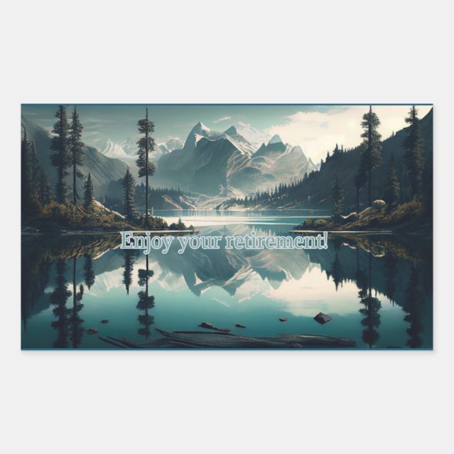 Rectangulaire Sticker de retraite (Devant)