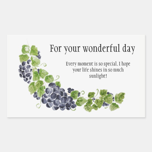 Rectangulaire Sticker de temps de récolte (Devant)