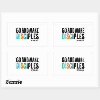 Rectangulaire Sticker DGD "Go and Make Disciples"