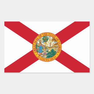 Rectangulaire Sticker Drapeau Floride