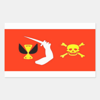 Rectangulaire Sticker Drapeau Pirate de Christopher Moody
