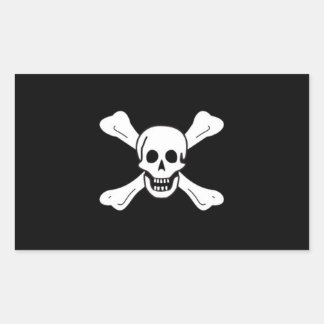 Rectangulaire Sticker du drapeau pirate de Richard Worley