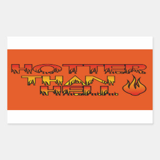 Rectangulaire Sticker En Enfer