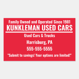 Rectangulaire Sticker famille Kunkleman